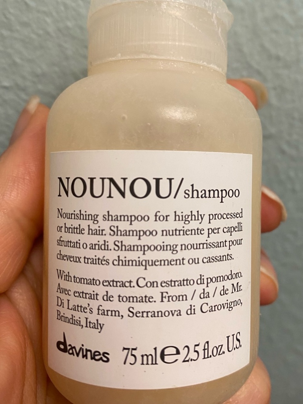 Davines NOUNOU Nourishing Shampoo - White